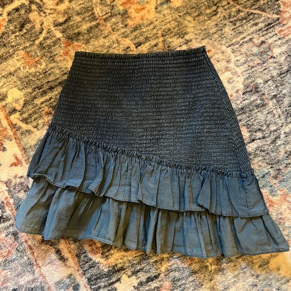 Zara Asymmetrical Ruffled Mini Skirt - Picture 3 of 8